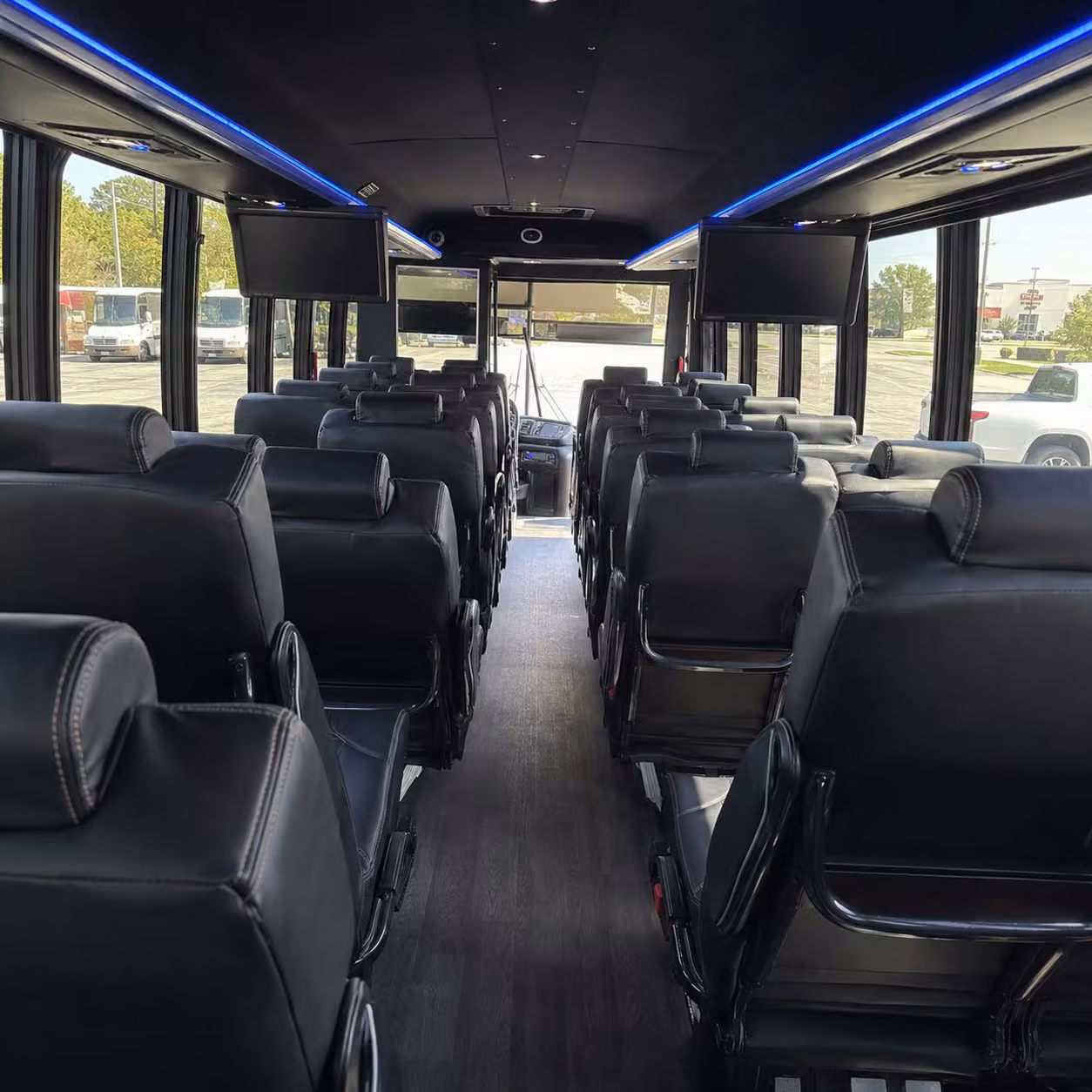 28 passenger minibus inside