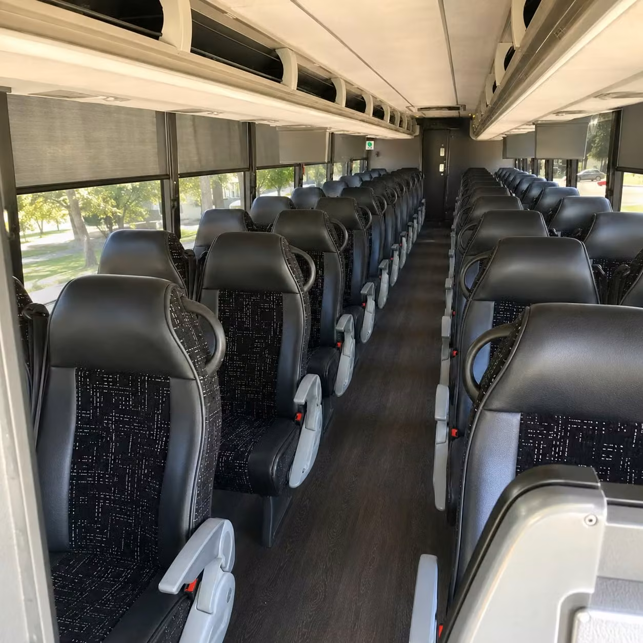 56 passenger charter bus interior