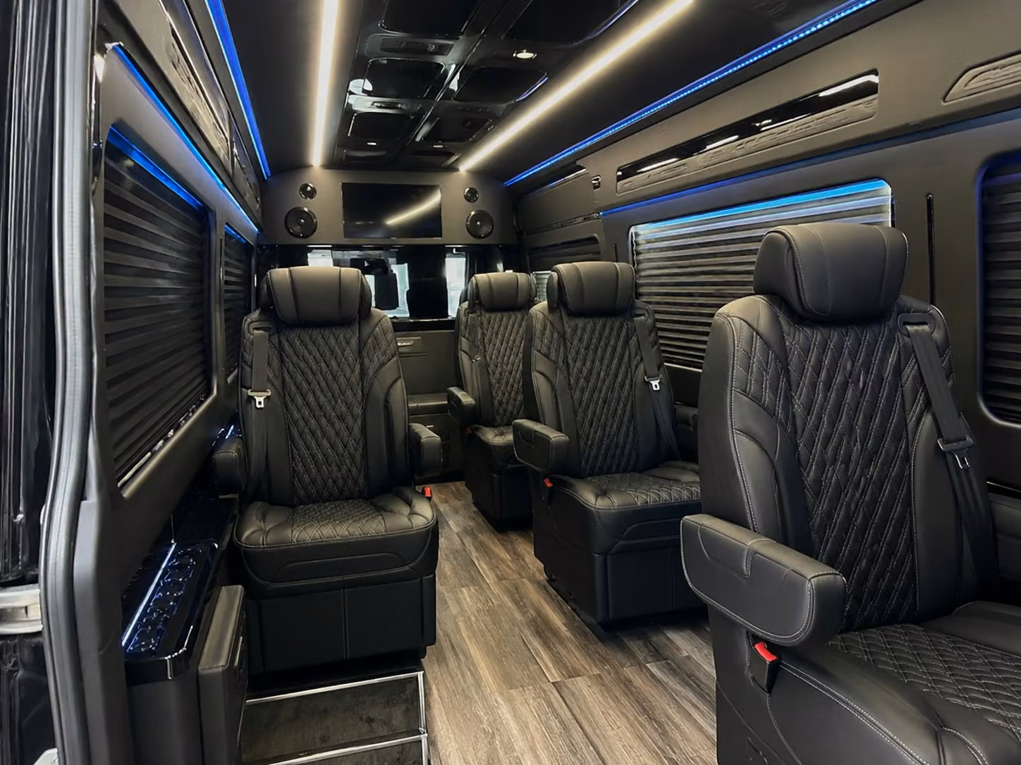 sprinter van with driver inside