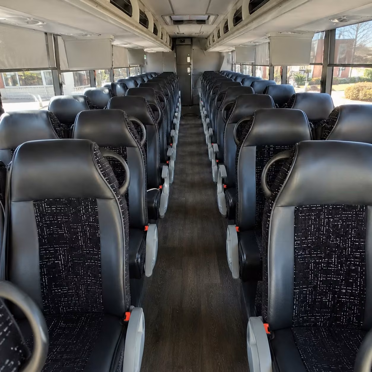 tulsa charter bus rental interior